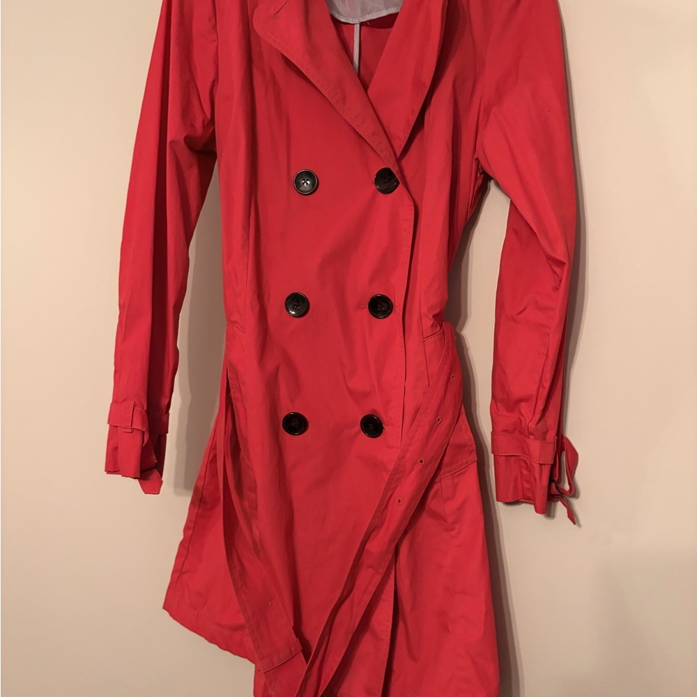 GAP Women's hot pink trench Coat